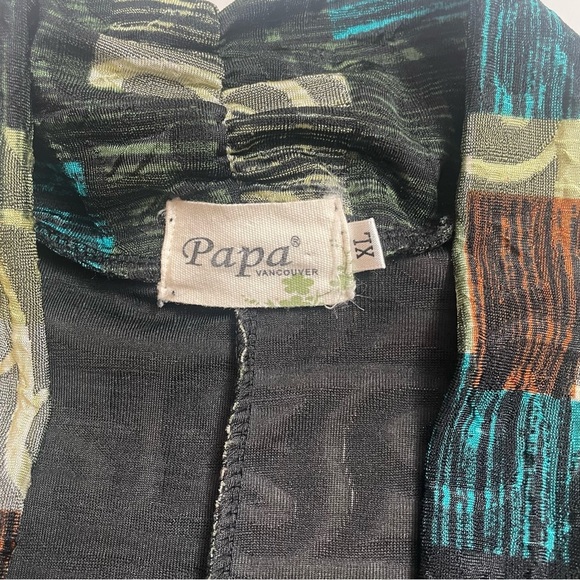 PAPA VANCOUVER patchwork cardigan/poncho - Picture 4 of 6